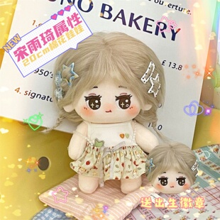 20cm宋雨琦棉花娃娃可爱高颜值爱豆毛绒公仔同人周边惊喜玩偶礼物