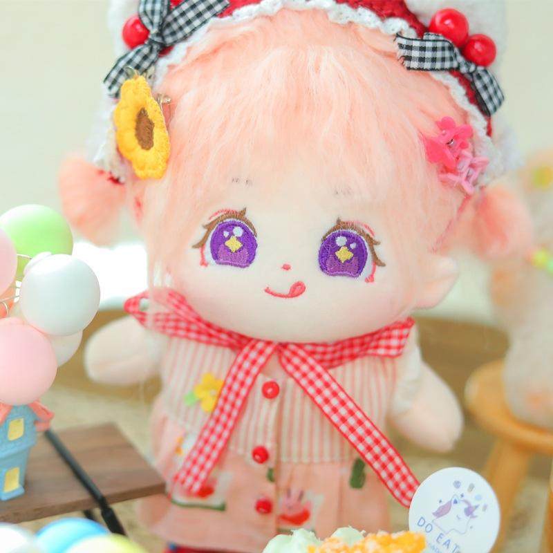 20cm无属性棉花娃娃葡芝芝公仔毛绒玩偶可爱卷炸毛娃仔节日礼包邮