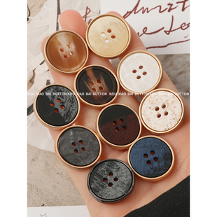 扣 扣风衣扣男女毛衣扣外套钮扣衬衫 金属纽扣大衣扣子百搭西装 扣裤