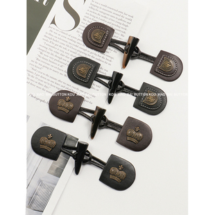 韩版大衣牛角扣金属扣子配件羊羔毛外套扣毛衣风衣皮对扣衣服搭扣