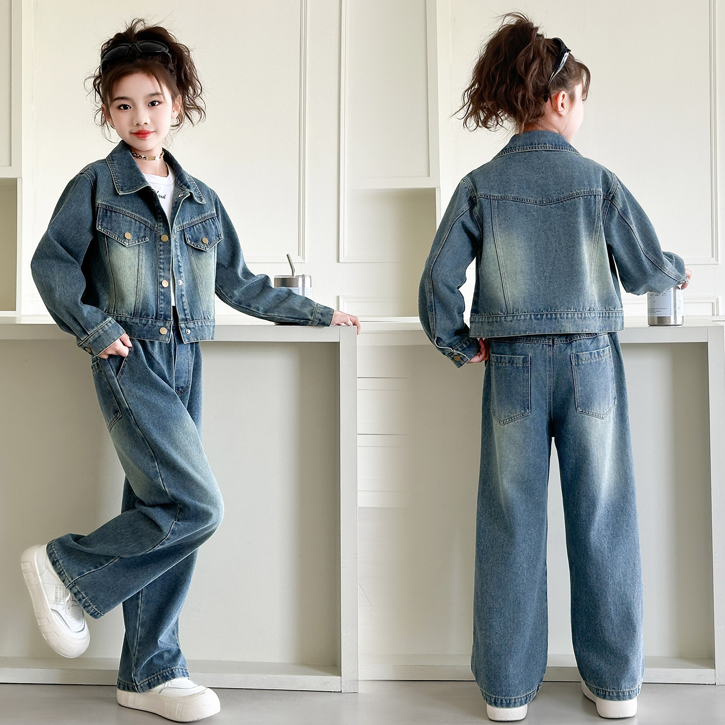 女大童洋气套装春秋2025新款