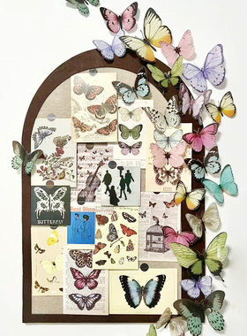 小红书网红同款蝴蝶毛毡板