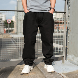 斜纹棉布工装 休闲裤 裤 简约纯色老爹裤 秋冬大码 90S宽松男长裤 男士