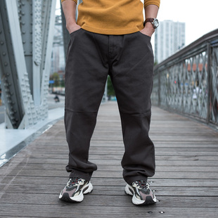 秋冬男长裤 90S斜纹宽松老爹裤 280斤加肥大码 裤 工装 萝卜锥型休闲裤