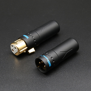 雅堡YARBO AUDIOPHILE镀金卡侬XLR:800G Hi-End级平衡头 公母可选