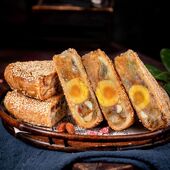 桥墩镇大月饼鲜肉蛋黄温州特产中秋礼盒散装 酥皮手工传统老式 五仁