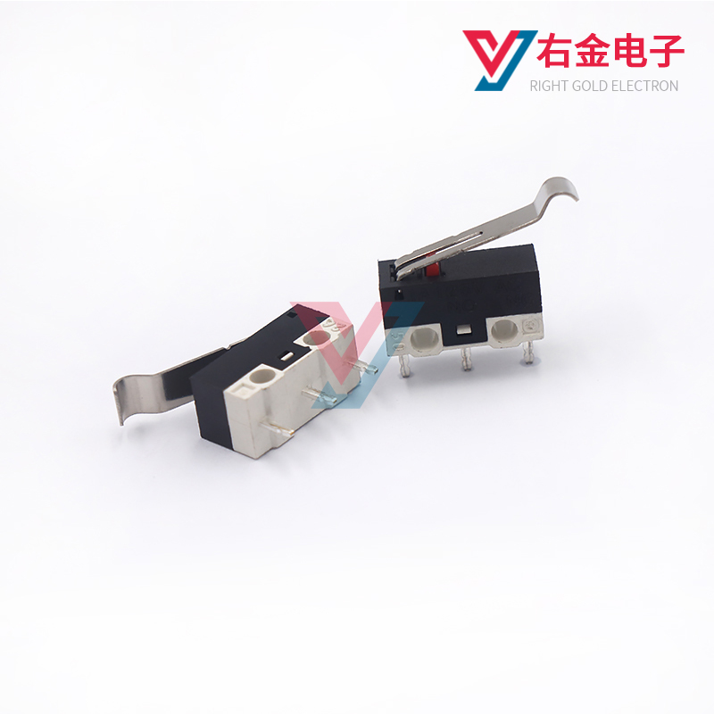 鼠标开关微动轻触开关三脚弯柄