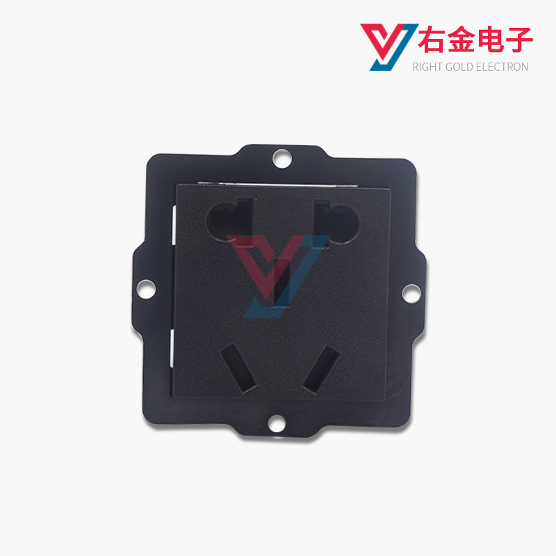 新国标五孔插座模块AC电源排插卡式嵌入式10A二三插带安全门插座,电子/电工,电源插座,淘宝优惠券,粉丝福利购,淘宝优惠卷