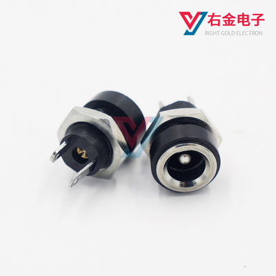 （10个）DC大电流母座 全铜DC-022B电源插座 5.5*2.1接口 两脚焊