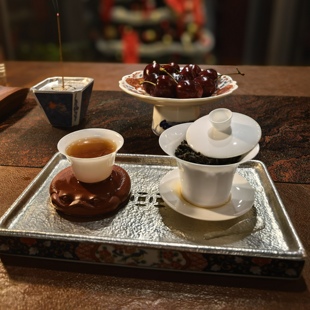 全手工定制纯锡盖陶瓷茶盘干泡台壶锤纹承建水功夫茶具复古轻奢