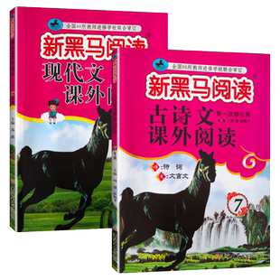 新黑马阅读七年级 现代文阅读+古诗文阅读训练 套装全2册 初一7年级教辅阅读类练习册辅导用书含参考答案
