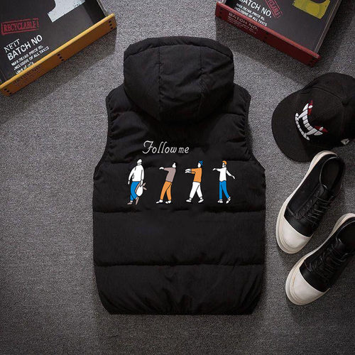 马甲秋冬季加厚保暖背心青年坎肩