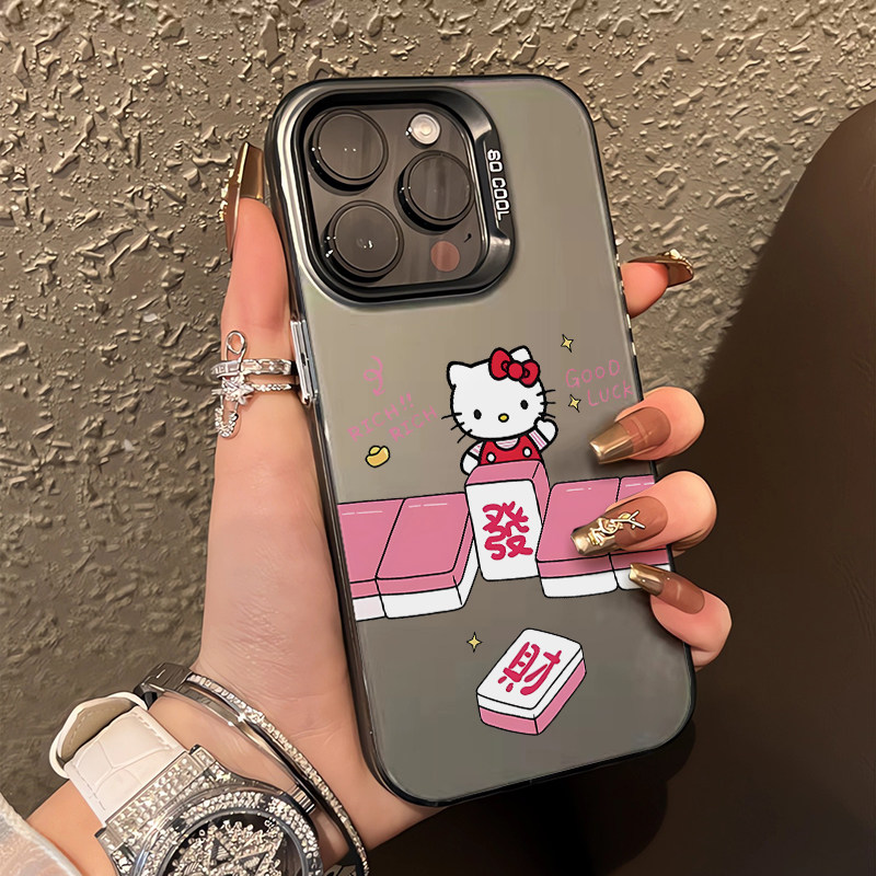 发财麻将凯蒂猫适用于iphon手机保护套/壳