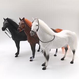 鸿运当头三国西游白龙马仿真道具1 12兵人坐骑模型摆件动物饰品