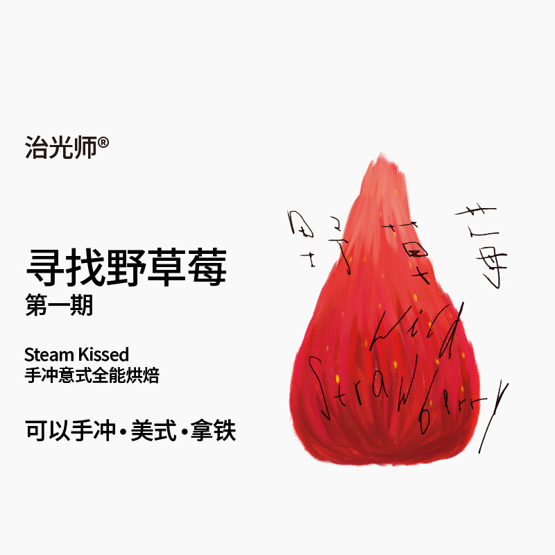 野草莓宇宙 寻找野草莓 经喝耐喝细腻花香手冲意式全能烘焙咖啡豆