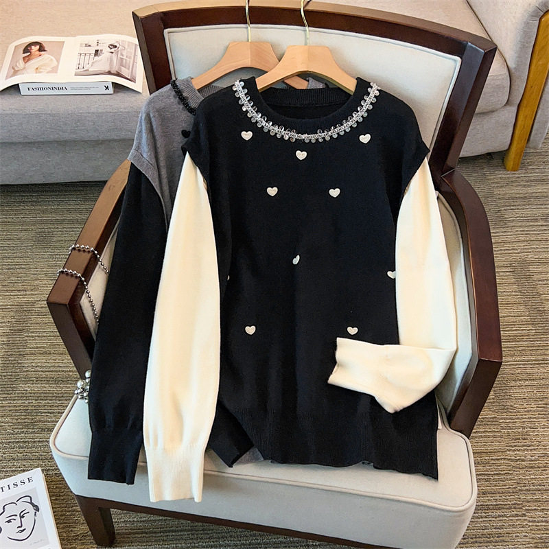 胖mm特大码针织衫毛衣女300斤宽松遮肚上衣韩版圆领内搭打底衫冬,女装/女士精品,常规大码外套,淘宝优惠券,粉丝福利购,淘宝优惠卷