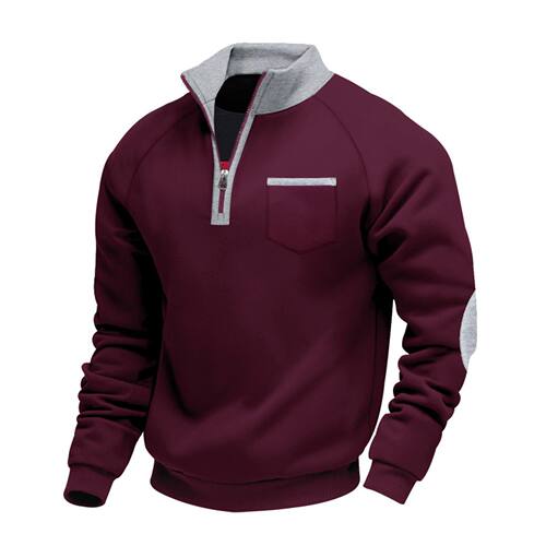 Mens Quarter Zip Pullover Slim Lightweight Pullover Sweaters
