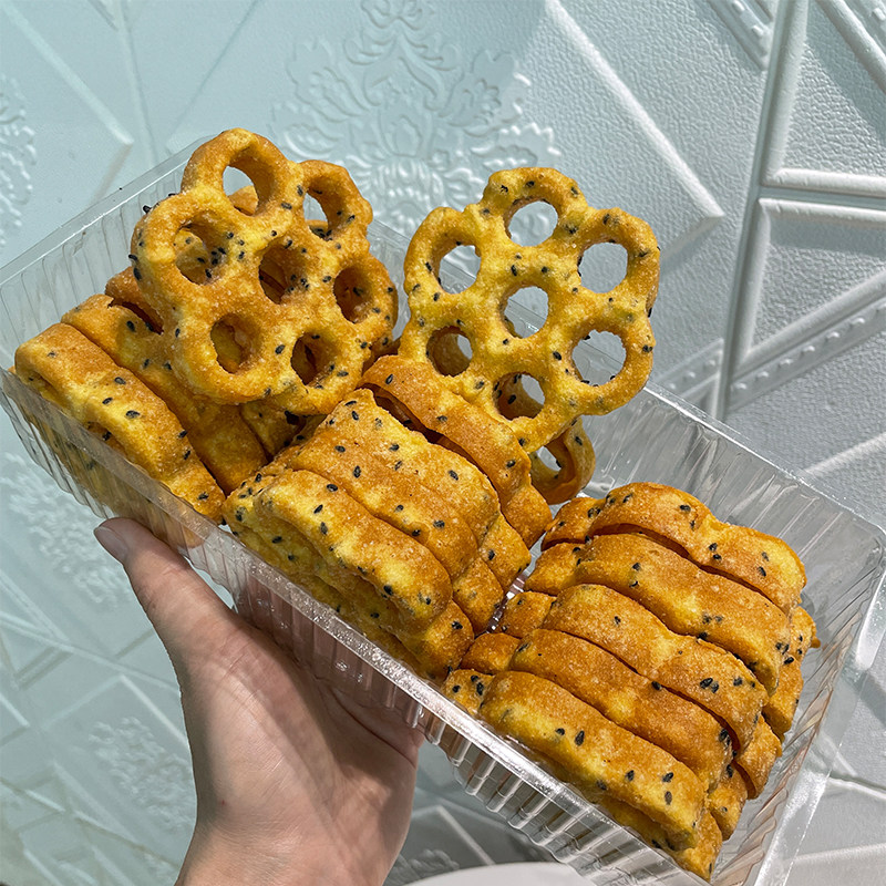 莆田土碳梅花酥带芝麻蜂窝煤密封