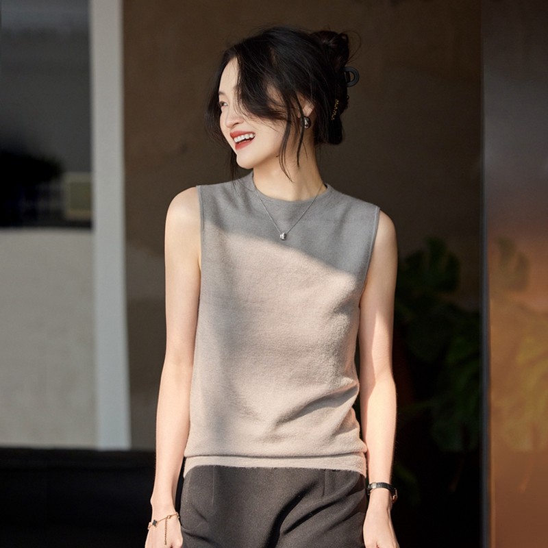 纯山羊绒超细精纺系列春夏新款女薄款半高领背心无袖背心,女装/女士精品,背心吊带,淘宝优惠券,粉丝福利购,淘宝优惠卷