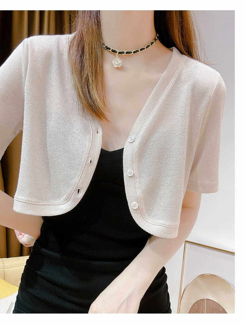 夏季薄款外搭罩衫冰丝高级感