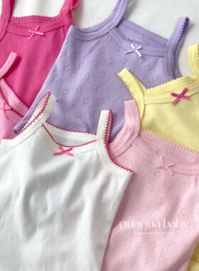 呱呱baby婴儿背心a类纯棉儿童吊带新生儿连体衣打底女宝宝包屁衣