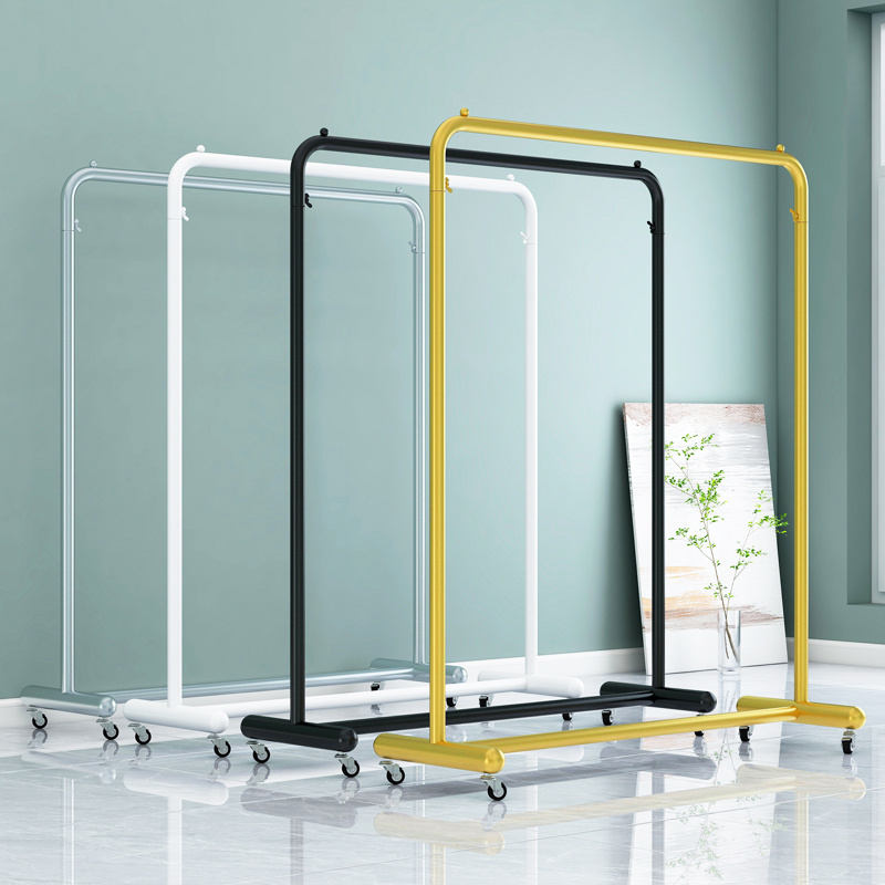 热卖1万+带轮可移动晾衣架落地