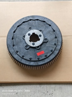 适用于南博洗地机刷盘配件175型铝合金卡扣洗地机毛刷刷子胶条