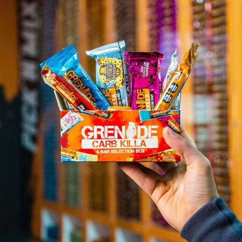 Grenade protein bar 60g英国进口燃拓手雷蛋白棒蛋白质棒能量棒