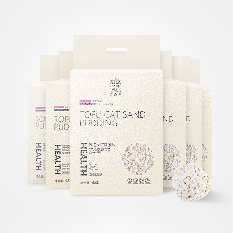 宠道夫豆腐6.5L除臭结团猫砂包邮