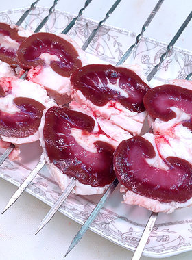羊大腰子串新鲜羊肉串户外bbq烧烤肉食材满包邮北京牛街牛羊肉