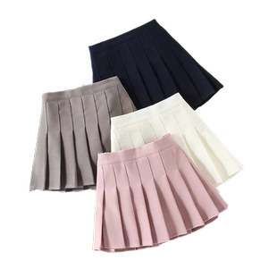 学院风女童百褶裙半身裙秋装半裙白色儿童jk短裙中大童夏季裙子