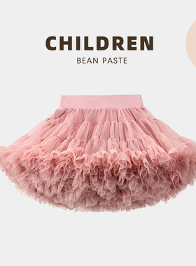女童tutu裙春秋2025新款女宝宝半身裙洋气儿童兔兔裙婴儿蓬蓬裙子