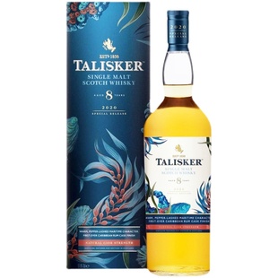 烟熏700ml 单一麦芽苏格兰威士忌瓶装 泰斯卡8年桶装 原酒2020限量版