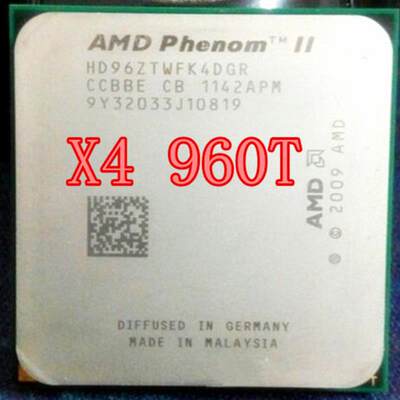 羿龙II X4 960T 散片 cpu am3 938 四核 主频3.0G 质保一年