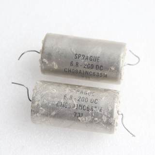 美国拆机SPRAGUE思碧6.8uf200V ASTRON 4uf1000V胆机油浸无极电容