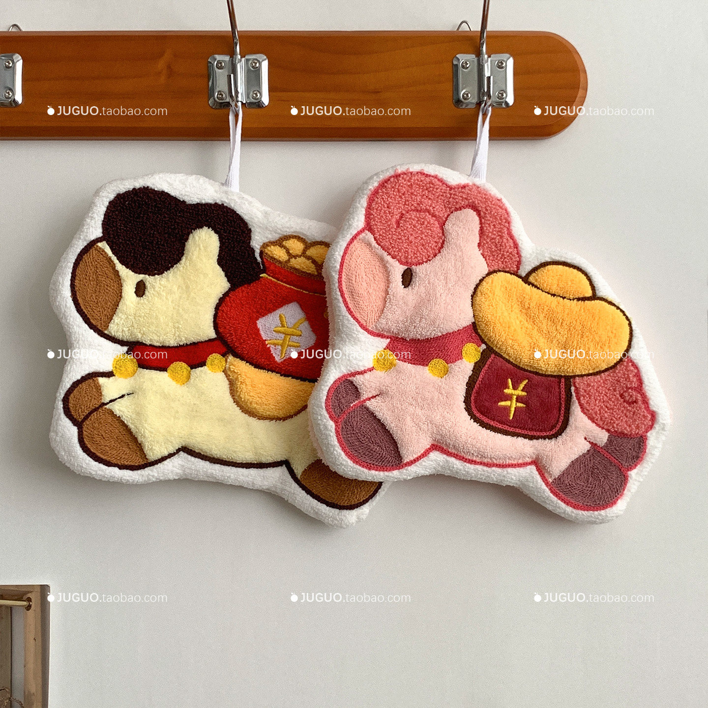 可爱创意小马元宝马擦手巾厨房卫生间珊瑚绒可挂式钱袋擦手布,家庭/个人清洁工具,厨房擦手巾,淘宝优惠券,粉丝福利购,淘宝优惠卷