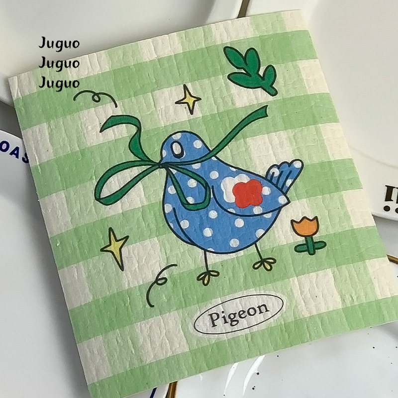 原创设计木浆棉抹布可爱家务清洁布环保百洁布吸水吸油厨房洗碗布,家庭/个人清洁工具,抹布,淘宝优惠券,粉丝福利购,淘宝优惠卷