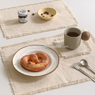 中古风隔热餐垫轻奢高级感餐具垫西餐垫咖啡杯垫拍摄道具装饰垫