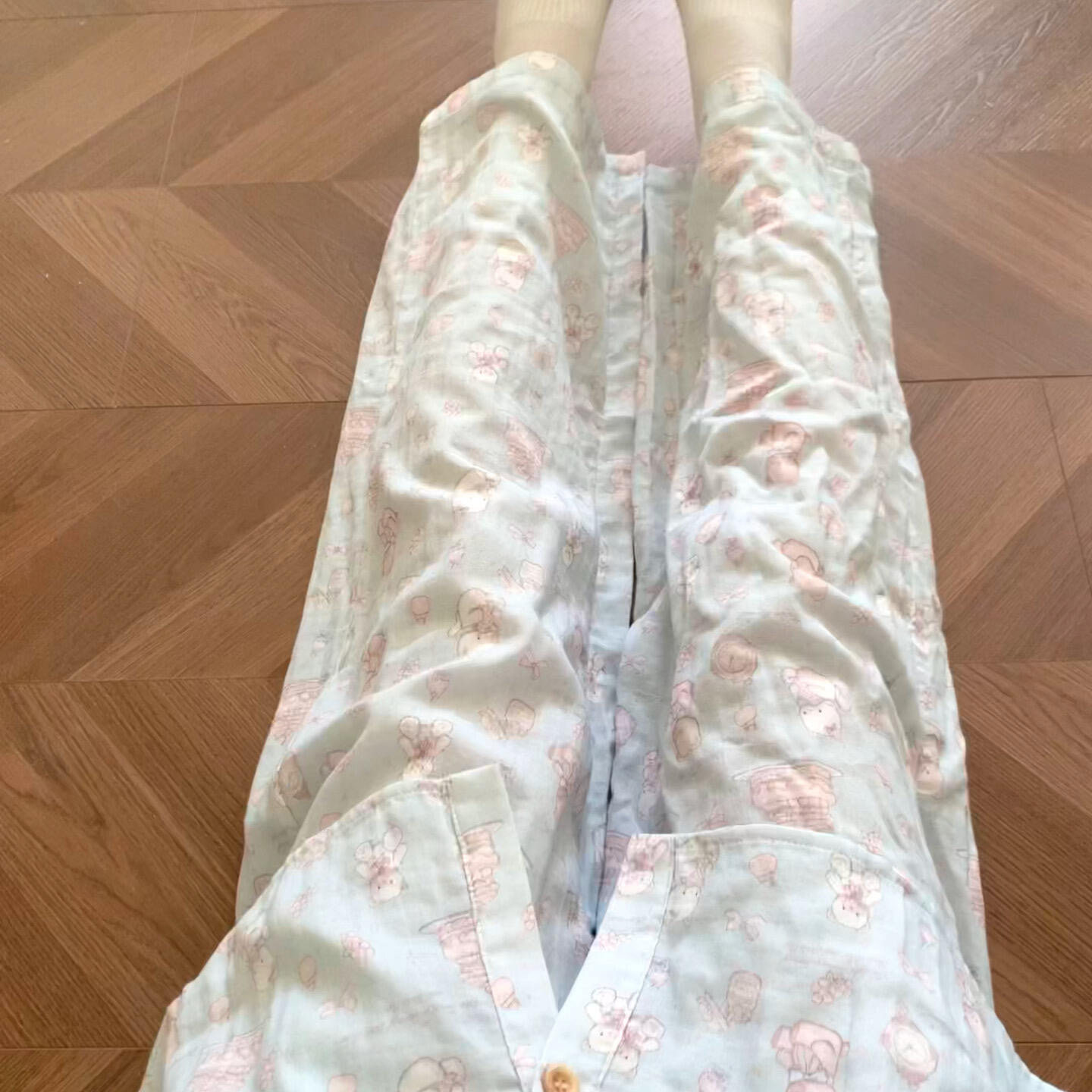 侘町2026新款蛋糕小熊纯棉长袖睡衣套装卡通女款开衫春秋季家居服,女士内衣/男士内衣/家居服,睡衣/家居服套装,淘宝优惠券,粉丝福利购,淘宝优惠卷