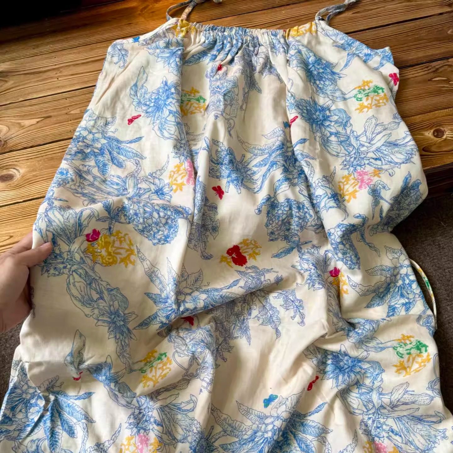 侘町2025新款棉纱吊带睡裙繁花夏季可外穿无袖系吊带睡衣家居裙夏,女士内衣/男士内衣/家居服,睡衣/家居服套装,淘宝优惠券,粉丝福利购,淘宝优惠卷