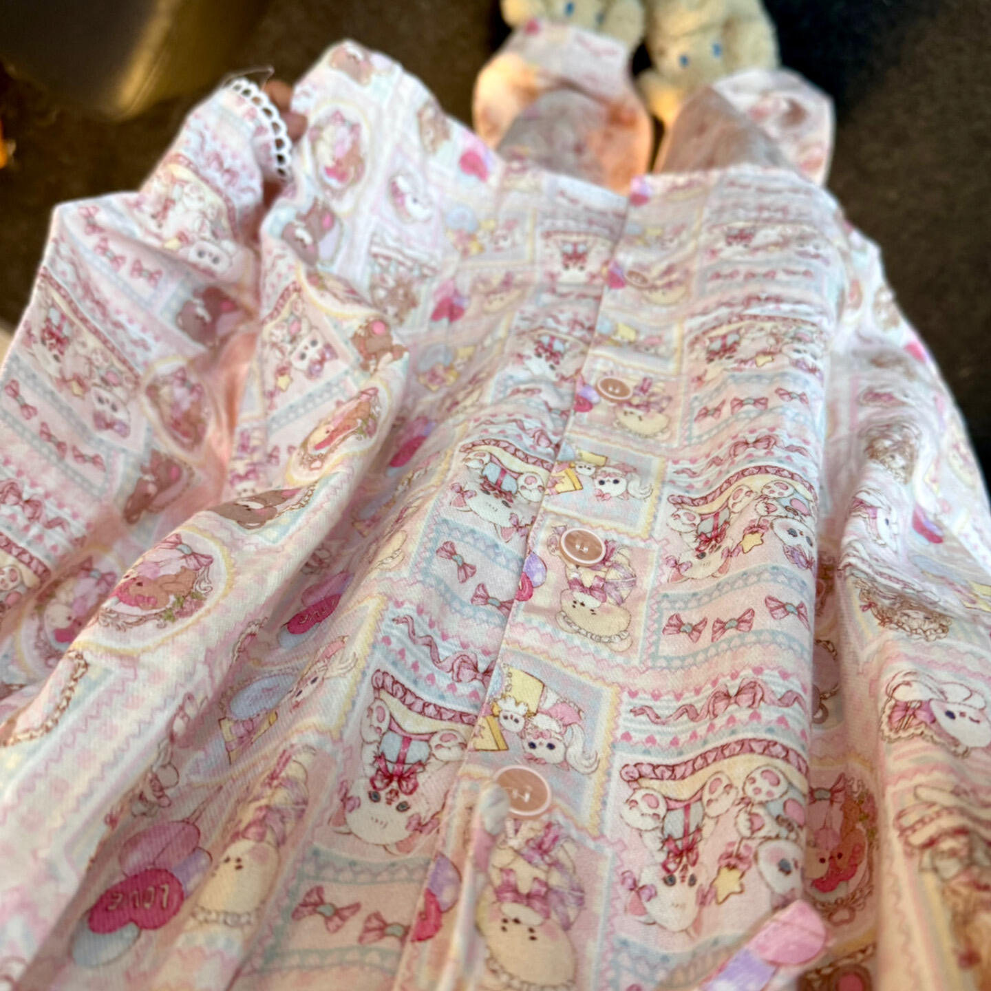 侘町2025纯棉睡衣新款粉色萝莉甜梦屋磨毛宽松韩系卡通阔腿家居服,女士内衣/男士内衣/家居服,睡衣/家居服套装,淘宝优惠券,粉丝福利购,淘宝优惠卷