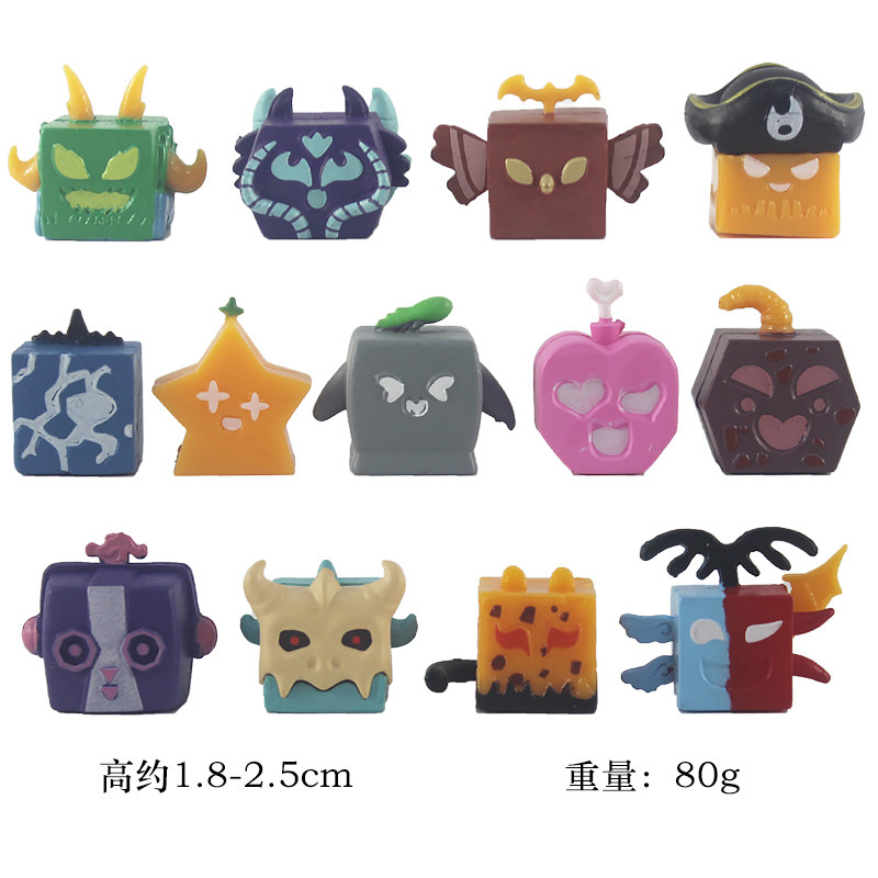 13款恶魔果实手办公仔Q版水果盒子游戏模型蛋糕摆件玩偶儿童玩具
