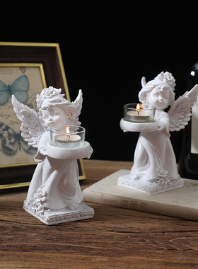 烛光晚餐桌面烛台装饰摆件