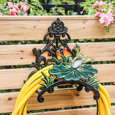 欧式简约铸铁复古铁艺水管架壁挂收纳架园艺架类庭院家居装饰壁饰