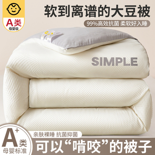 大豆被子冬被春秋加厚保暖棉被芯单人学生宿舍四季通用夏凉空调被