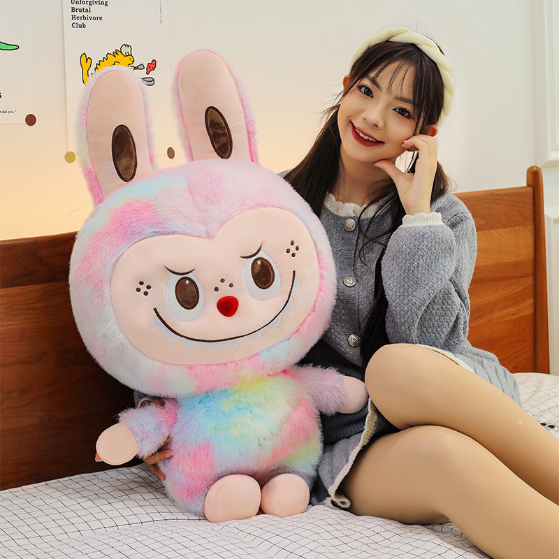 大号扎染炫彩拉拉玩偶布布公仔娃娃女孩毛绒玩具睡觉抱枕生日礼物