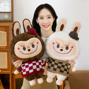 新款labu拉布娃娃公仔布布玩偶兔子毛绒玩具睡觉抱枕生日礼物女生