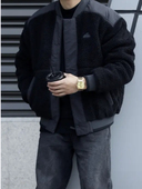 Adidas阿迪达斯正品 保暖毛绒外套仿羊羔绒休闲运动夹克棉服IL8919