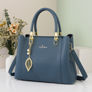 袋鼠品牌真皮女包手提包妈妈款2025新款中年妈妈包软皮女士包包女