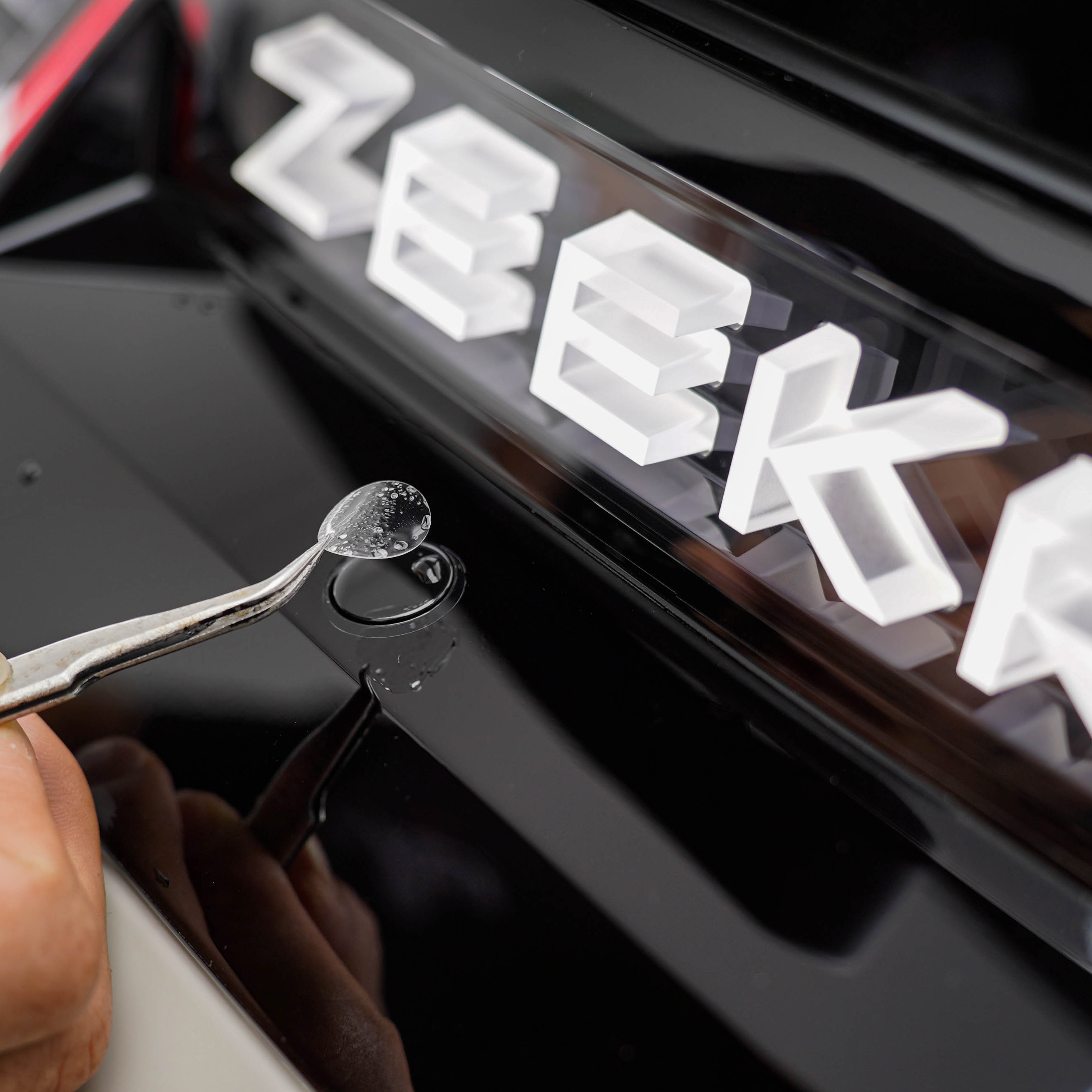 电动门按钮保护膜 漆面保护膜 隐形车衣 极氪X 后备箱按钮保护膜